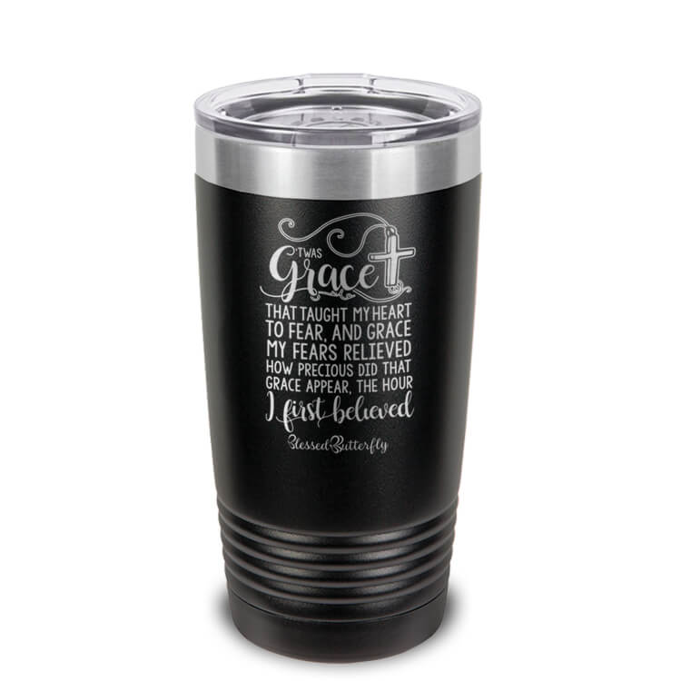 'Twas Grace Etched Ringneck Tumbler