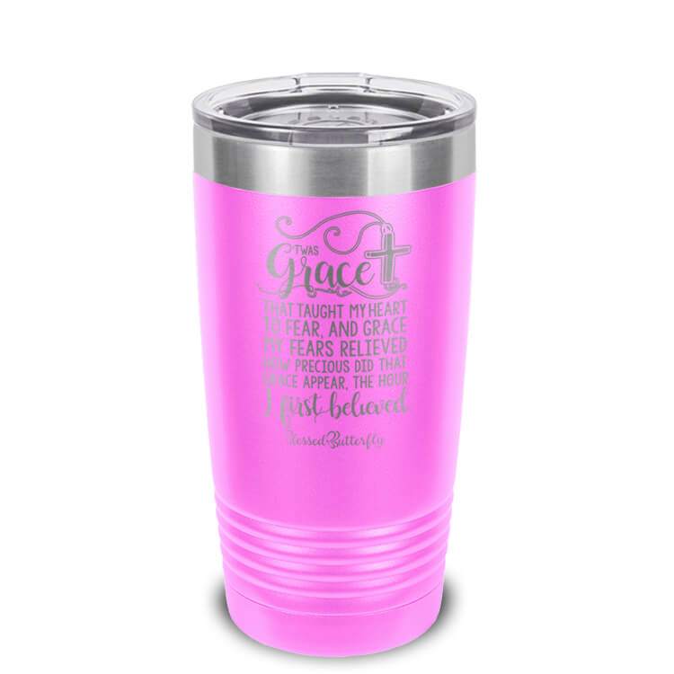 'Twas Grace Etched Ringneck Tumbler