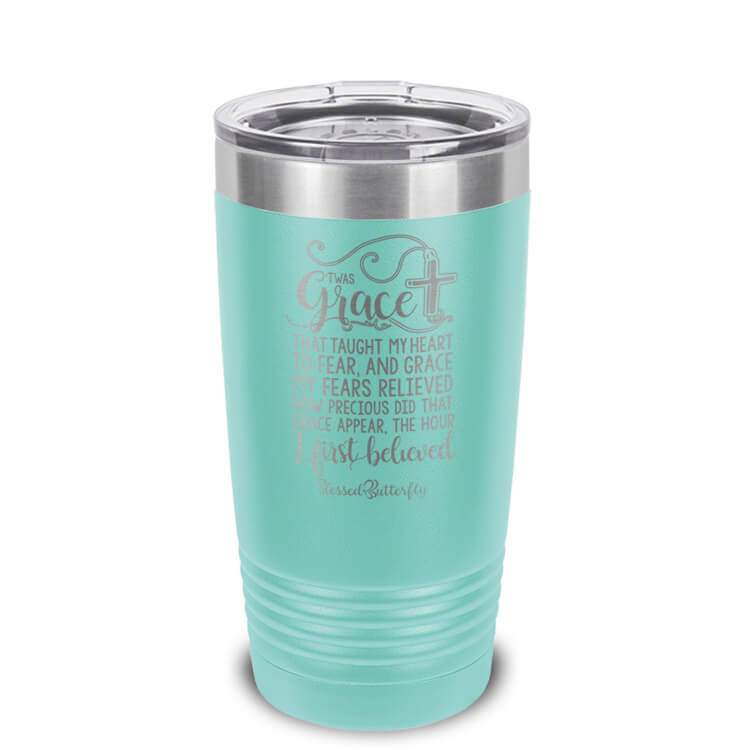 'Twas Grace Etched Ringneck Tumbler