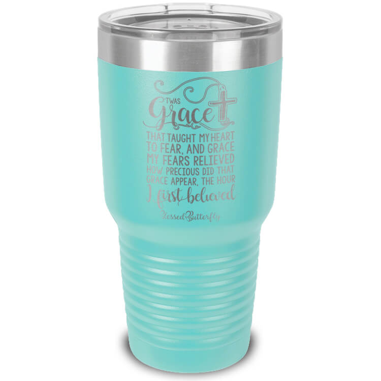 'Twas Grace Etched Ringneck Tumbler