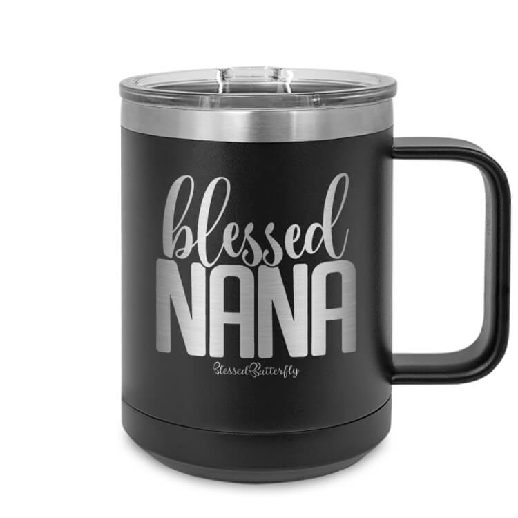 Blessed Nana Etched Ringneck Mug