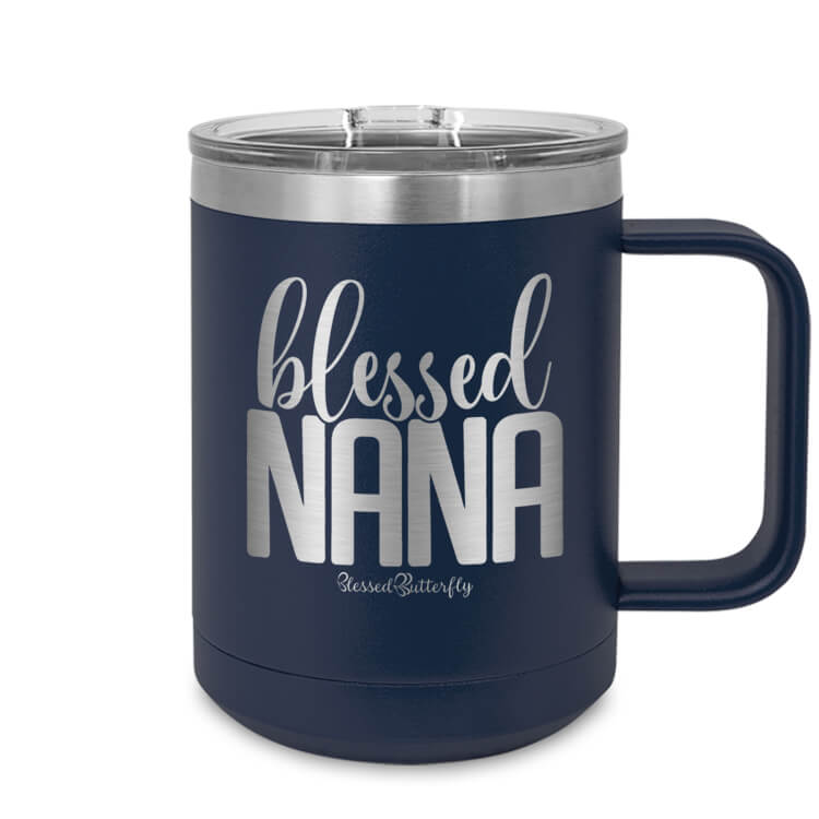 Blessed Nana Etched Ringneck Mug